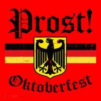 Prost Oktoberfest German Flag Crest Eagle Bavarian Santa Hat thumb 1