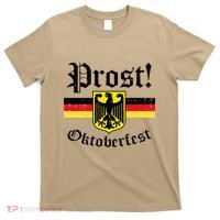 Prost Oktoberfest German Flag Crest Eagle Bavarian T-Shirt thumb 0