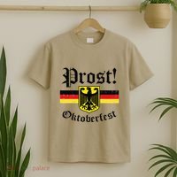 Prost Oktoberfest German Flag Crest Eagle Bavarian T-Shirt thumb 2
