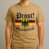 Prost Oktoberfest German Flag Crest Eagle Bavarian T-Shirt thumb 3