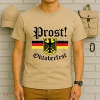 Prost Oktoberfest German Flag Crest Eagle Bavarian T-Shirt thumb 6