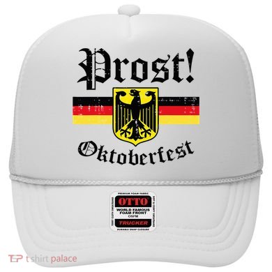 Prost Oktoberfest German Flag Crest Eagle Bavarian Hat