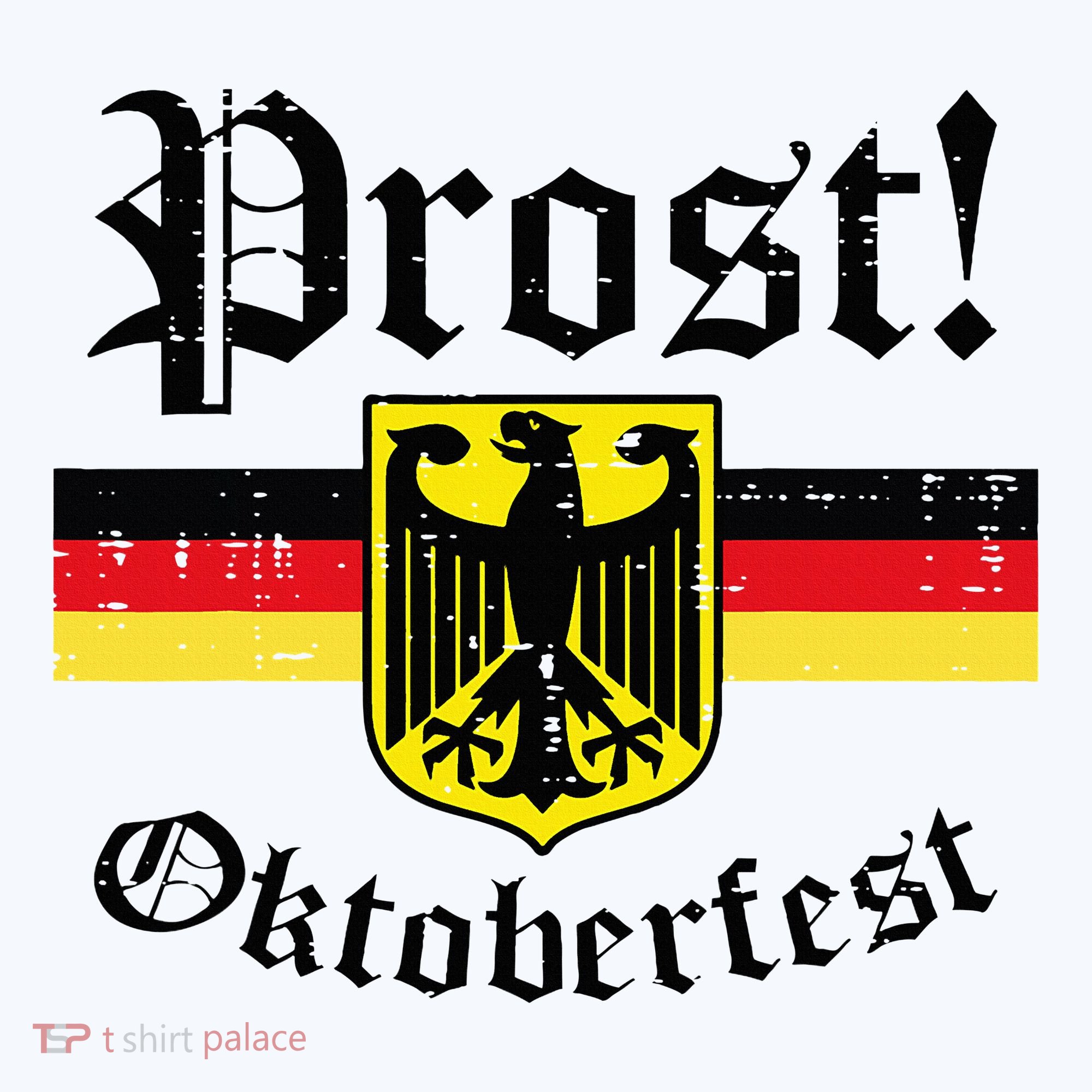 Prost Oktoberfest German Flag Crest Eagle Bavarian Hat