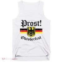 Prost Oktoberfest German Flag Crest Eagle Bavarian Tank Top thumb 0