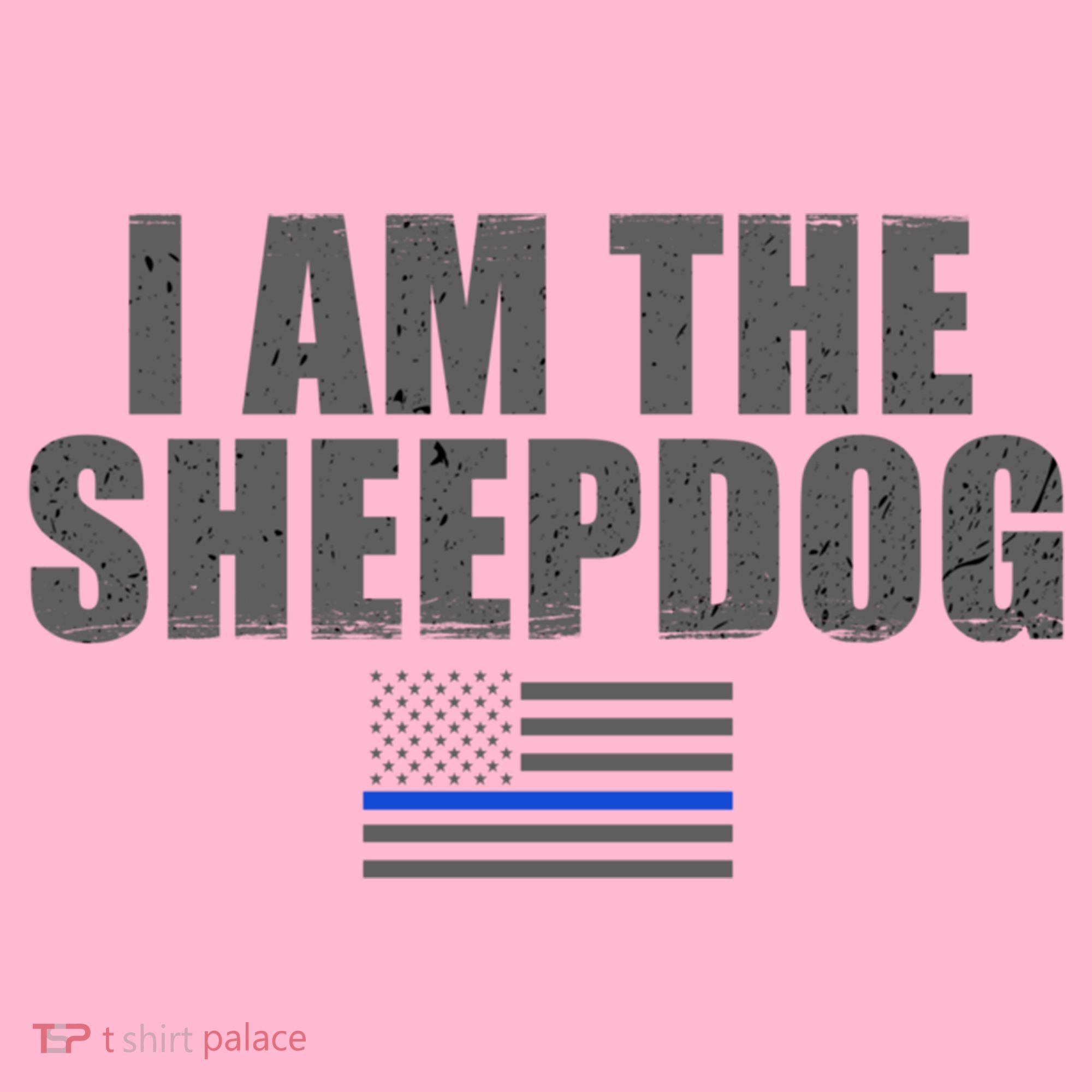 Police Officer Gift Thin Blue Line Gift I Am The Sheepdog Funny Gift Coaster