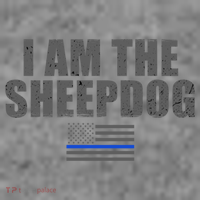 Police Officer Gift Thin Blue Line Gift I Am The Sheepdog Funny Gift Toddler Hoodie thumb 2