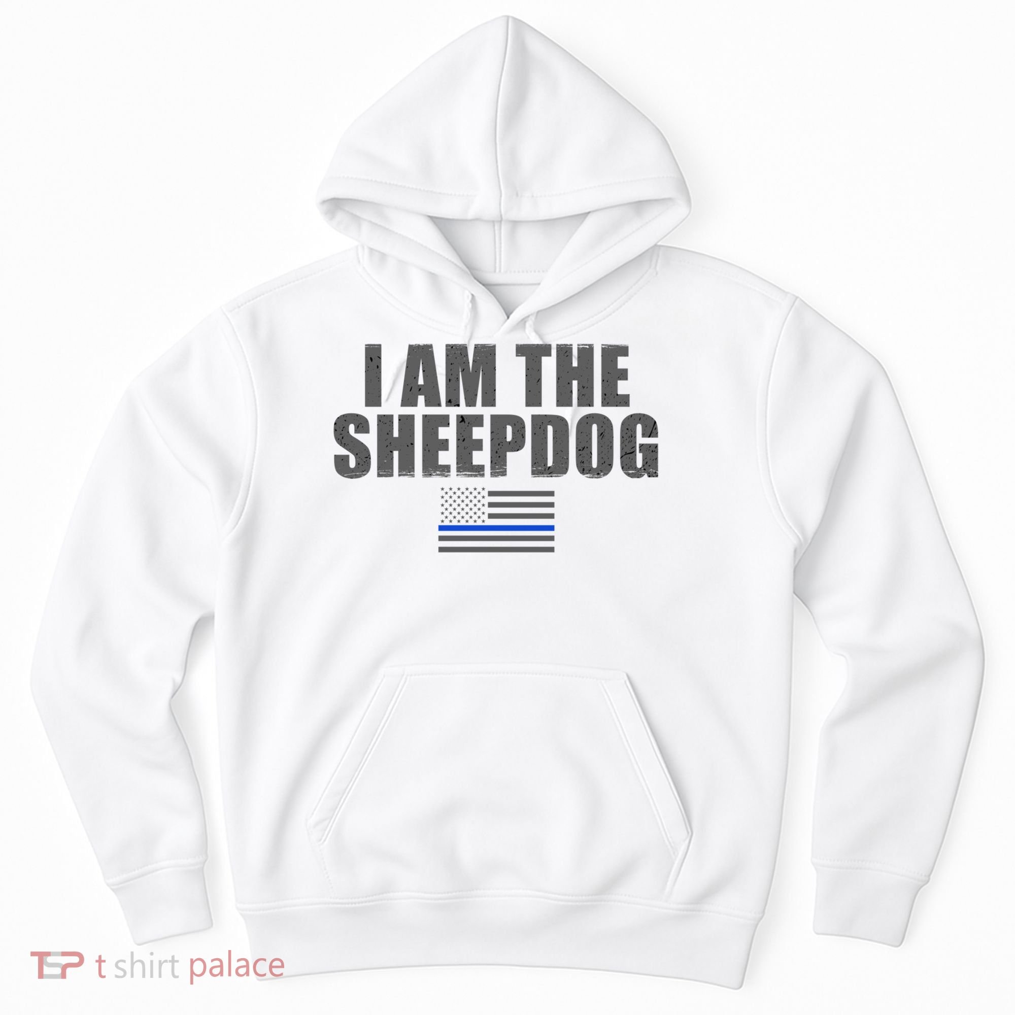 Police Officer Gift Thin Blue Line Gift I Am The Sheepdog Funny Gift Hoodie