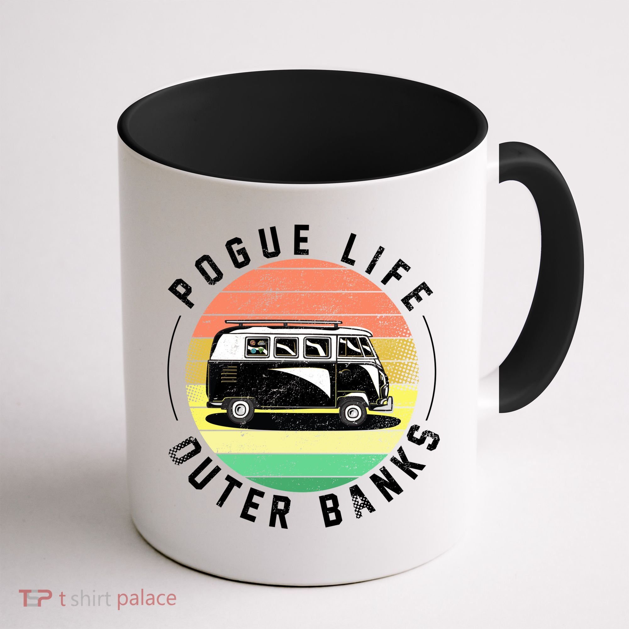 Pogue Life Retro Hippy Bus Coffee Mug