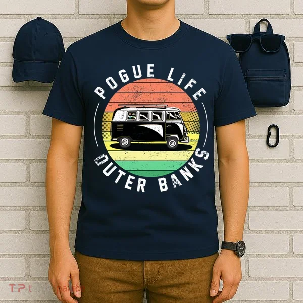 Pogue Life Retro Hippy Bus T-Shirt