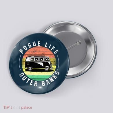 Pogue Life Retro Hippy Bus Button
