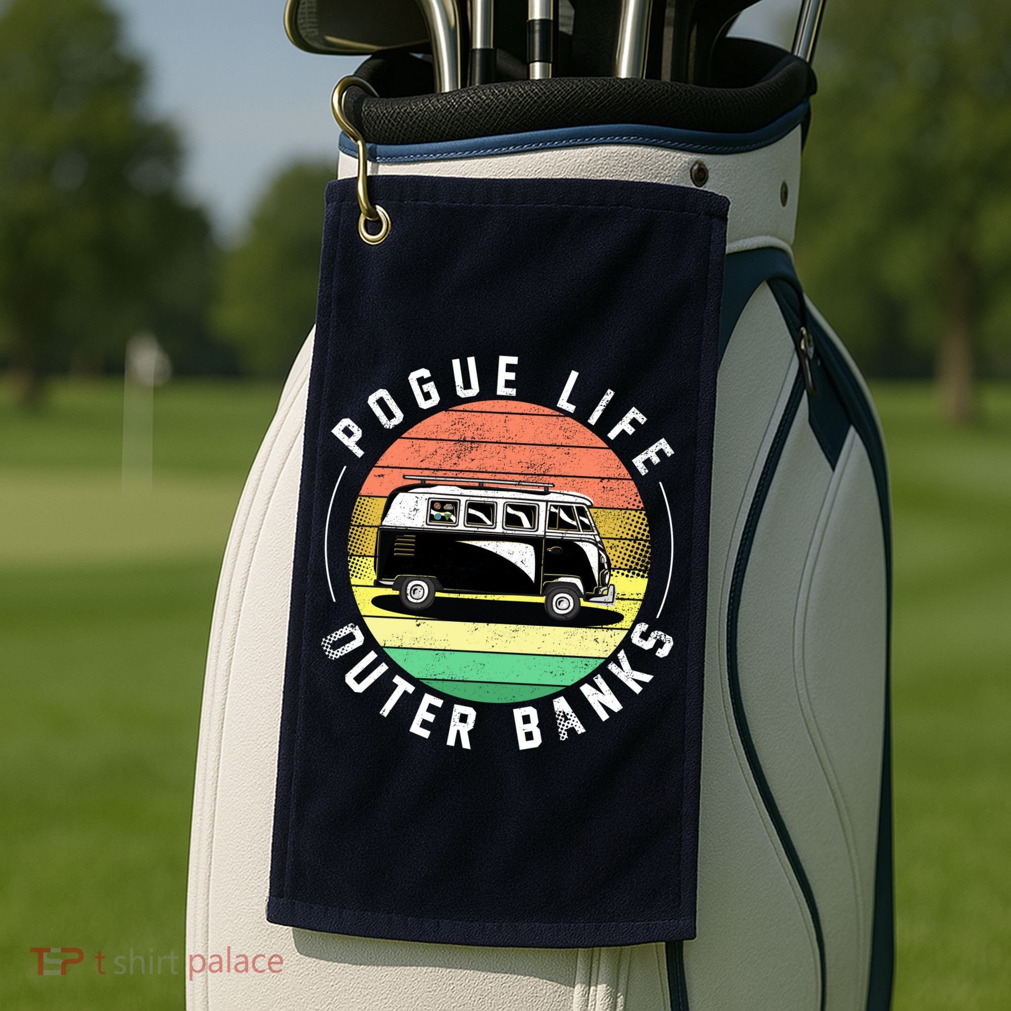 Pogue Life Retro Hippy Bus Golf Towel