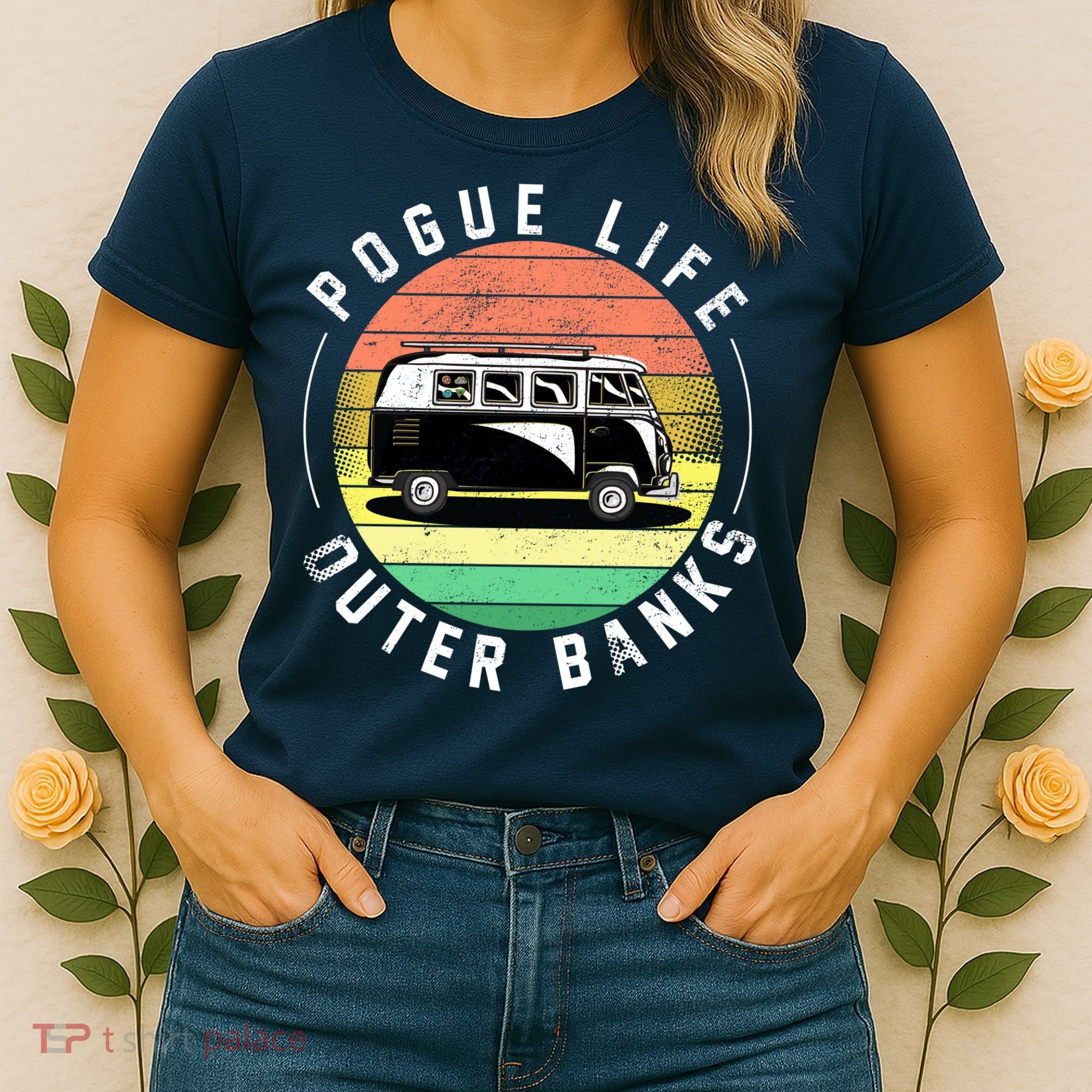 Pogue Life Retro Hippy Bus Women's T-Shirt