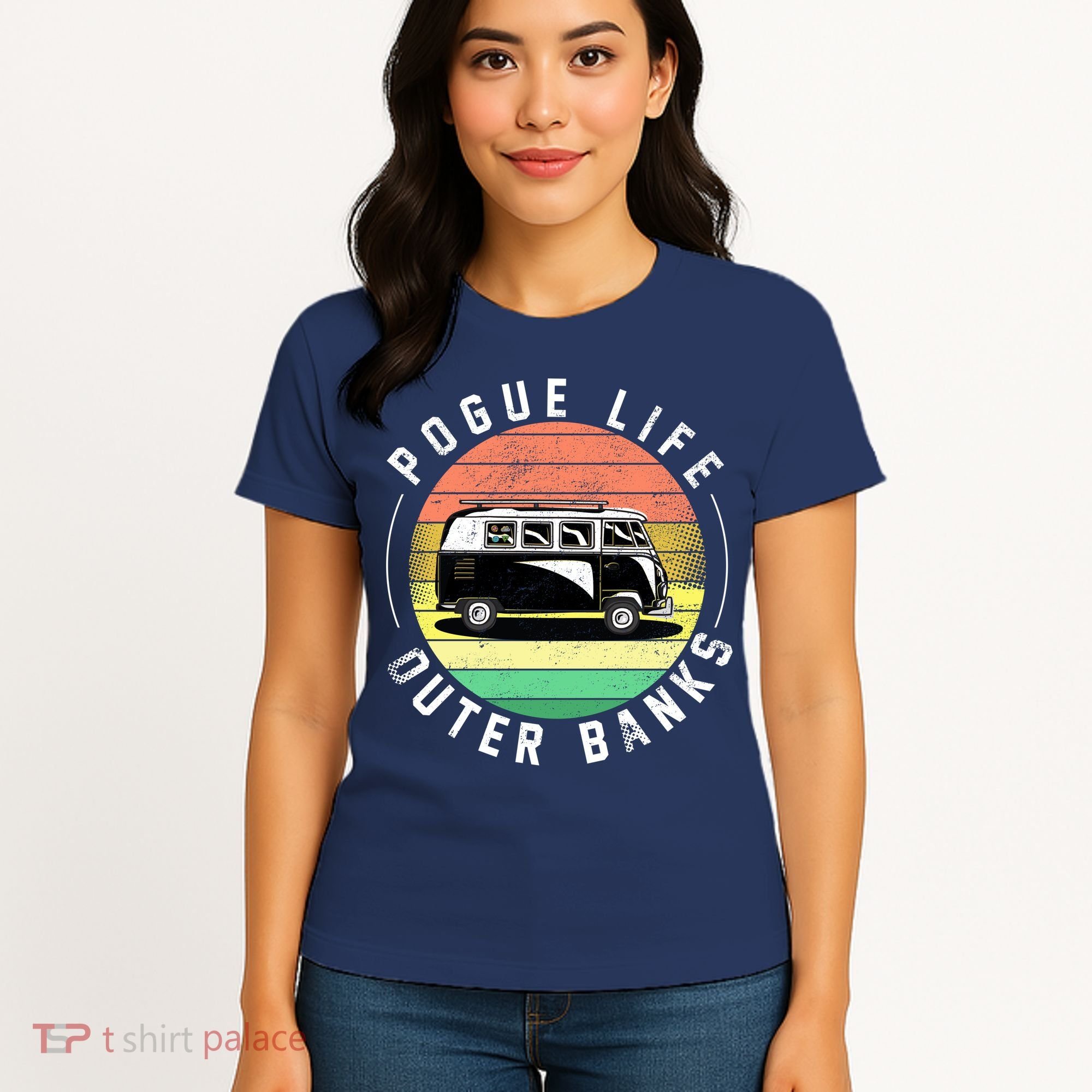Pogue Life Retro Hippy Bus Women's T-Shirt