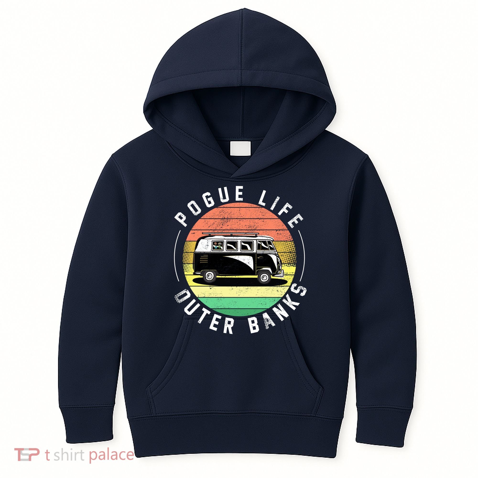 Pogue Life Retro Hippy Bus Kids Hoodie