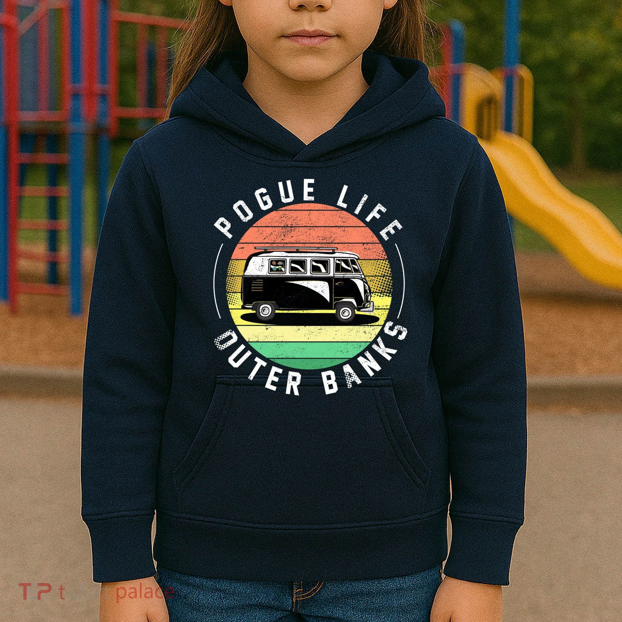 Pogue Life Retro Hippy Bus Kids Hoodie