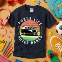 Pogue Life Retro Hippy Bus Kids T-Shirt thumb 3