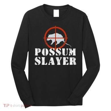 Possum Opossum Hunting Long Sleeve Shirt