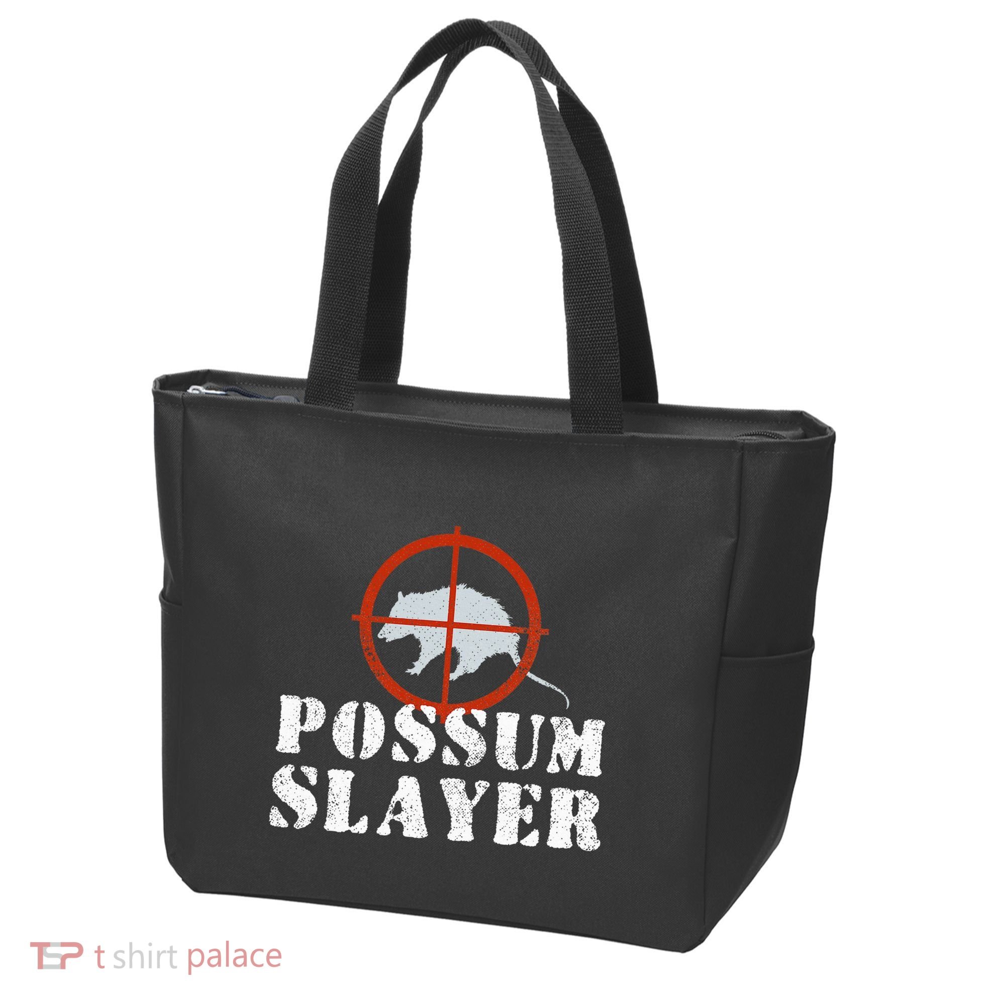 Possum Opossum Hunting Tote Bag