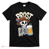 Prost Oktoberfest Halloween Skeleton T-Shirt thumb 0