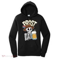 Prost Oktoberfest Halloween Skeleton Women's Hoodie thumb 0
