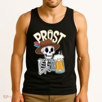 Prost Oktoberfest Halloween Skeleton Tank Top thumb 3
