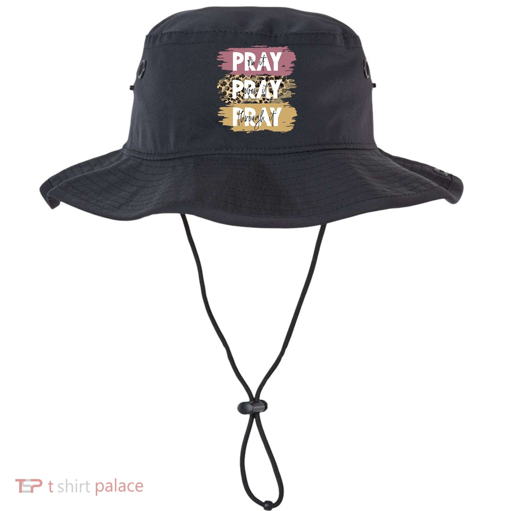 Pray On It Pray Over It Pray Through It Prayer Faith Religious Bucket Hat