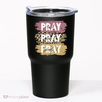 Pray On It Pray Over It Pray Through It Prayer Faith Religious Tumbler thumb 0