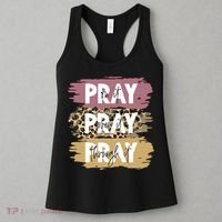 Pray On It Pray Over It Pray Through It Prayer Faith Religious Women's Tank Top thumb 3