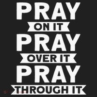 Pray On It, Pray Over It, Pray Through It Christian Faith Hat thumb 2