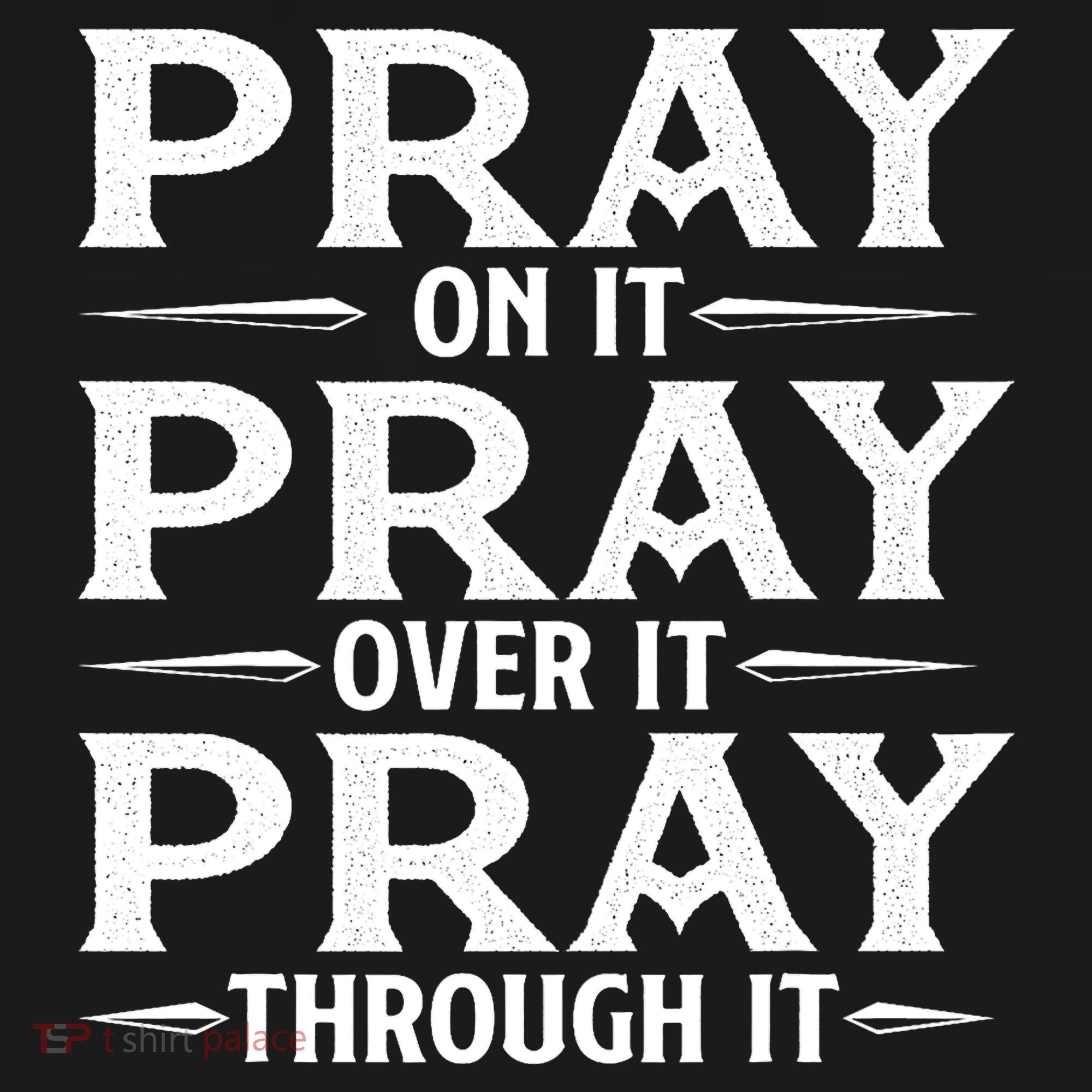 Pray On It Pray Over It Pray Through It Christian Faith Women's Hoodie