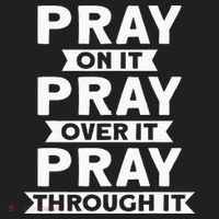 Pray On It Pray Over It Pray Through It Christian Beanie thumb 2