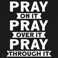 Pray On It Pray Over It Pray Through It Christian Women's Tank Top thumb 5