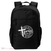 Pray On It Pray Over It Pray Through It Christian Backpack thumb 0