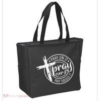 Pray On It Pray Over It Pray Through It Christian Tote Bag thumb 2