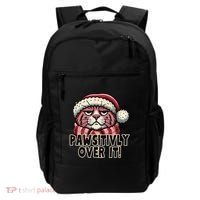 Pawsitively Over It Funny Grumpy Cat Christmas Great Gift Backpack thumb 0