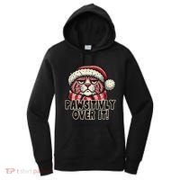 Pawsitively Over It Funny Grumpy Cat Christmas Great Gift Women's Hoodie thumb 0