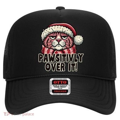 Pawsitively Over It Funny Grumpy Cat Christmas Great Gift Hat