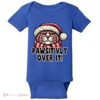 Pawsitively Over It Funny Grumpy Cat Christmas Great Gift Baby Bodysuit thumb 0
