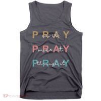 Pray On It Pray Over It Pray Through It Tank Top thumb 0