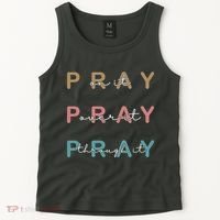 Pray On It Pray Over It Pray Through It Tank Top thumb 2