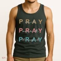 Pray On It Pray Over It Pray Through It Tank Top thumb 3