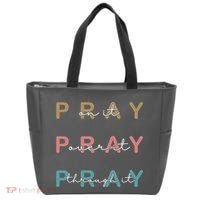 Pray On It Pray Over It Pray Through It Tote Bag thumb 0