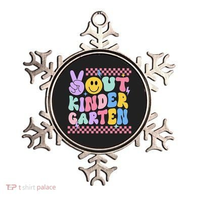 Peace Out Kindergarten Graduation Smile Face Last Day Ornament