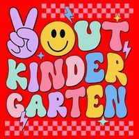 Peace Out Kindergarten Graduation Smile Face Last Day Santa Hat thumb 1