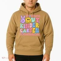 Peace Out Kindergarten Graduation Smile Face Last Day Hoodie thumb 2
