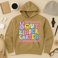 Peace Out Kindergarten Graduation Smile Face Last Day Hoodie thumb 3