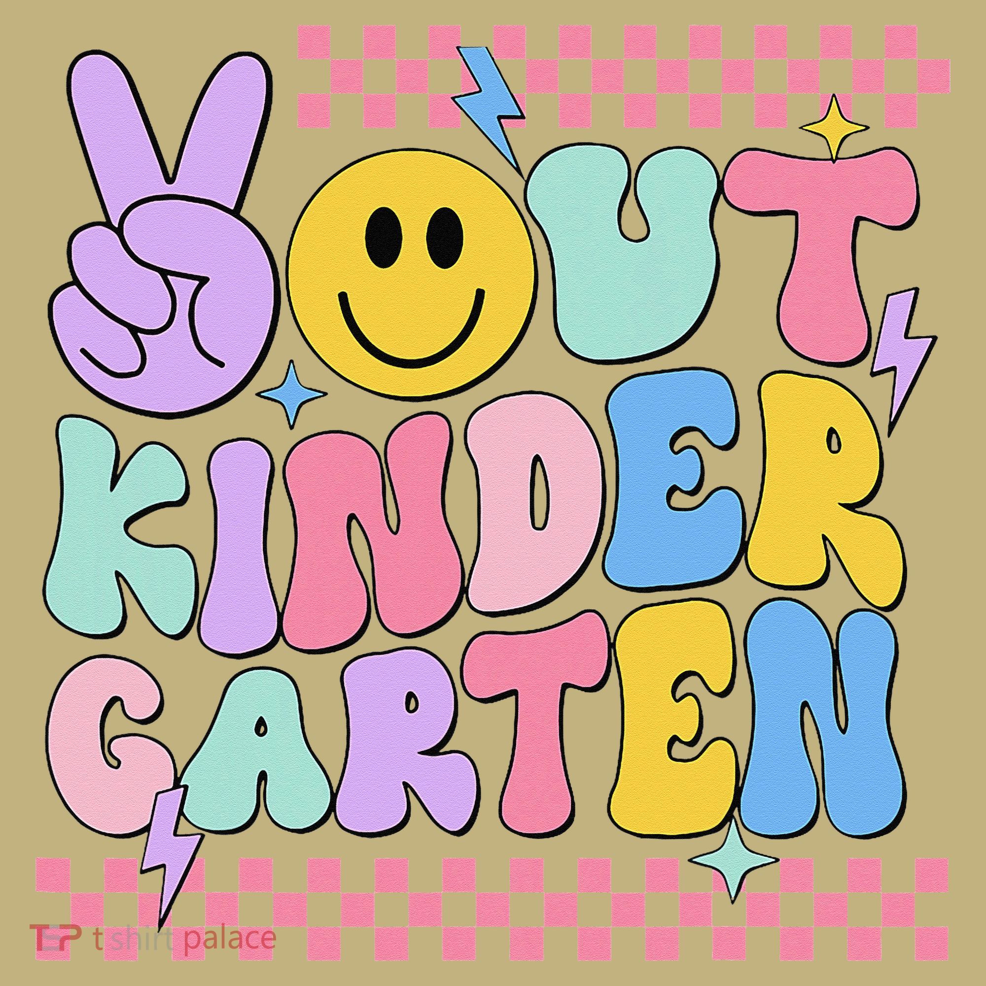 Peace Out Kindergarten Graduation Smile Face Last Day Mousepad