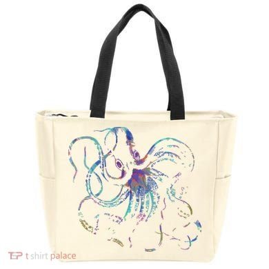 Psychedelic Octopus Kraken Tote Bag
