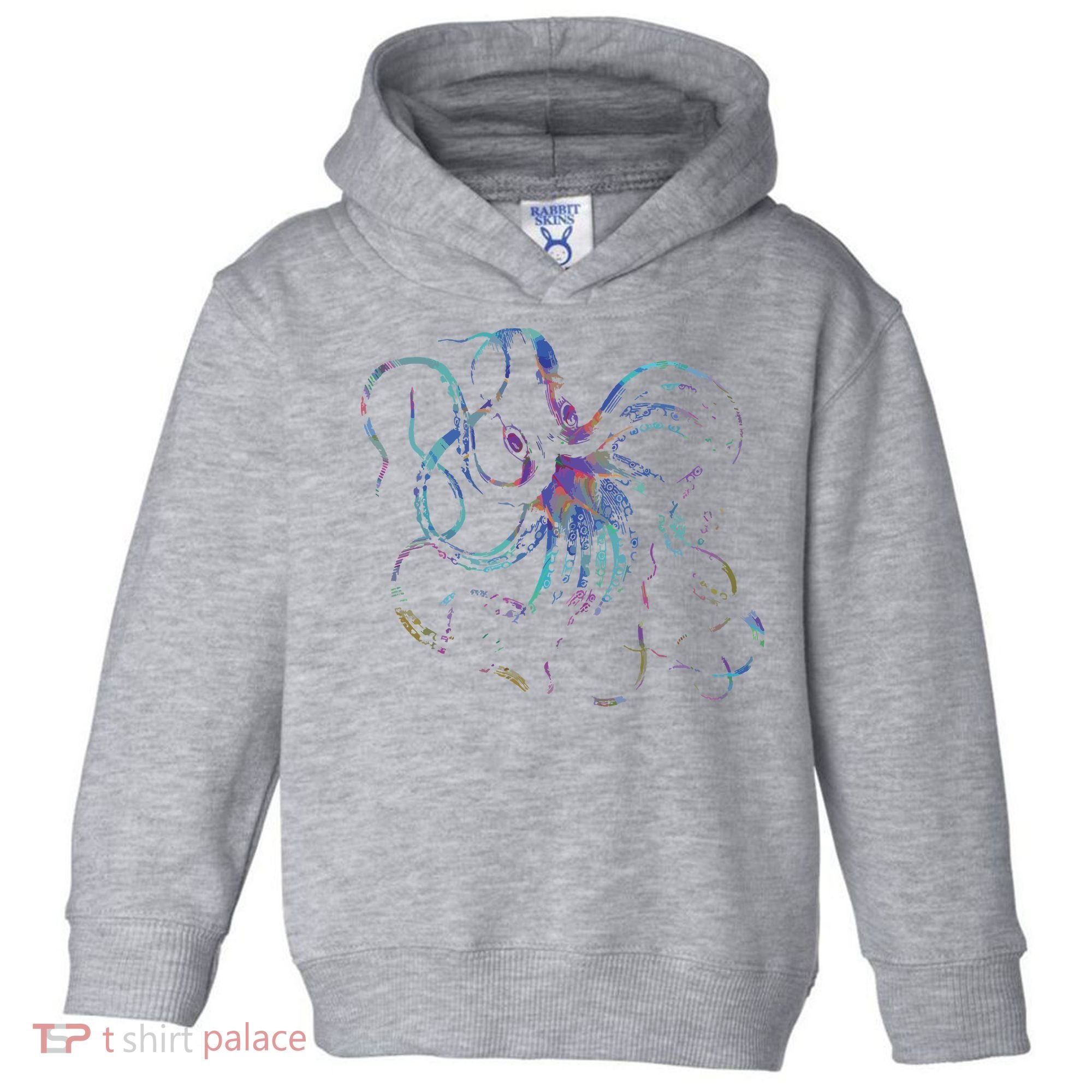 Psychedelic Octopus Kraken Toddler Hoodie