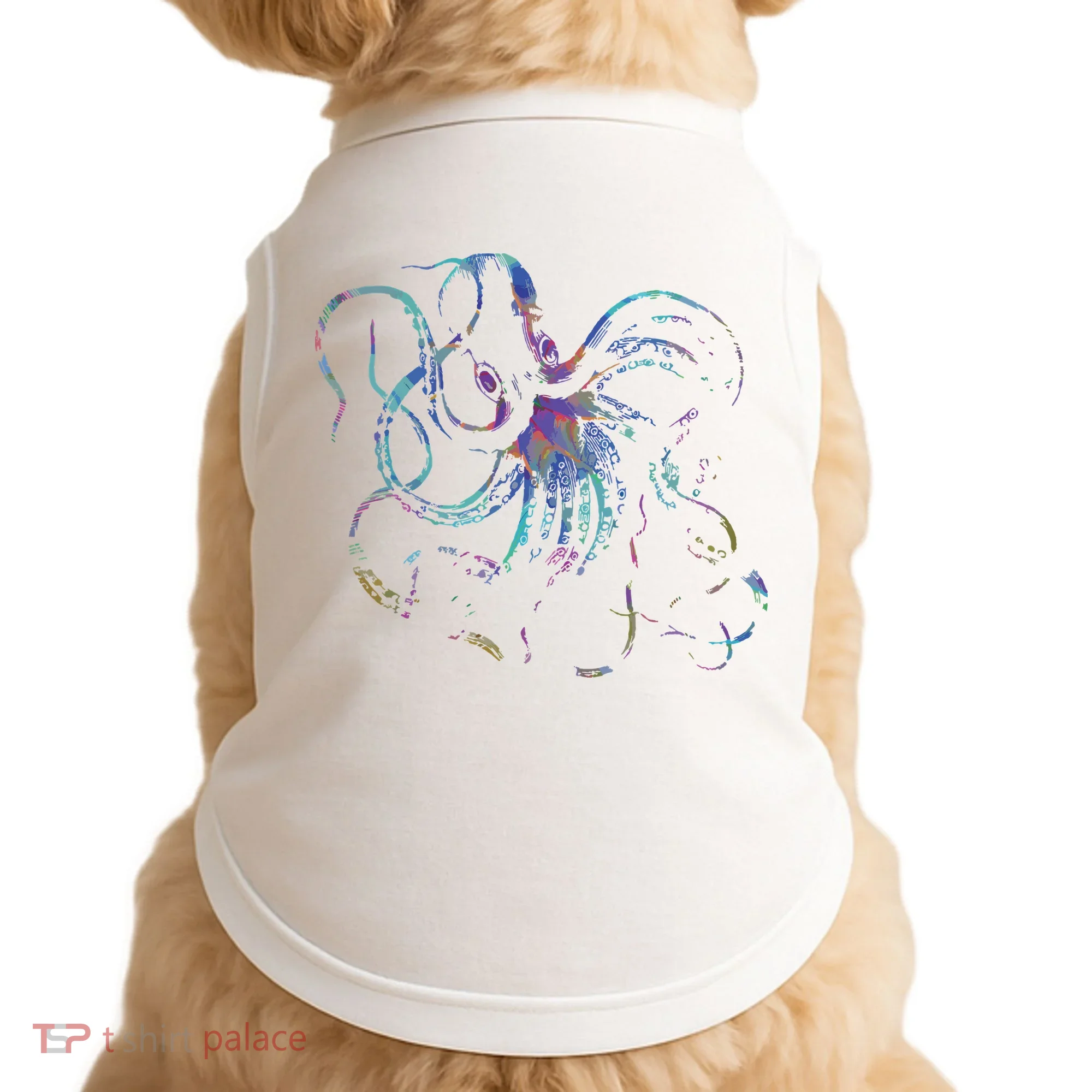 Psychedelic Octopus Kraken Doggie Tank